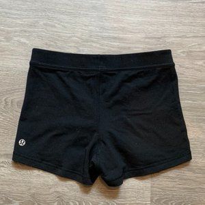 Lululemon Pull-On Black Nylon Spandex Shorts - 4
